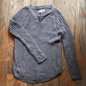 Loft Grey Knit Sweater